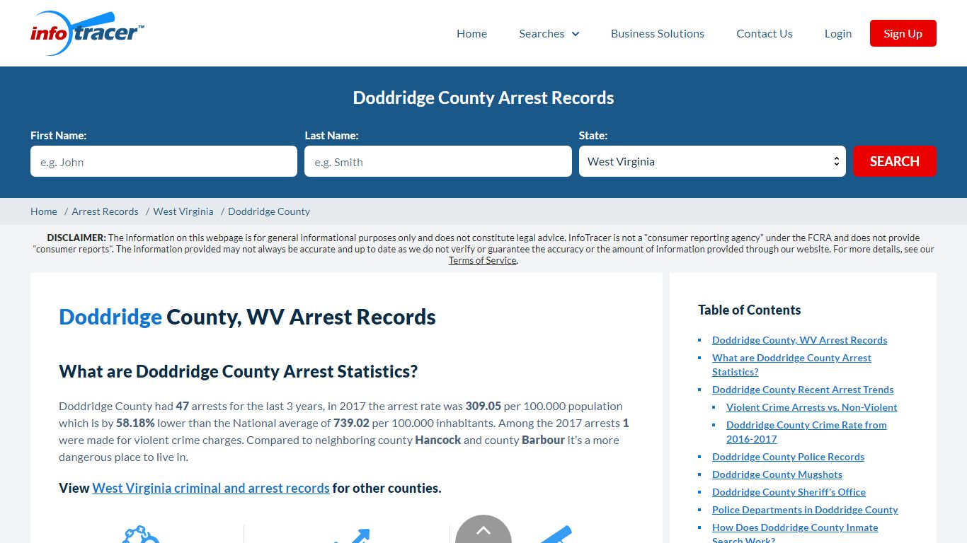 Doddridge County, WV Arrests, Mugshots & Jail Records - InfoTracer