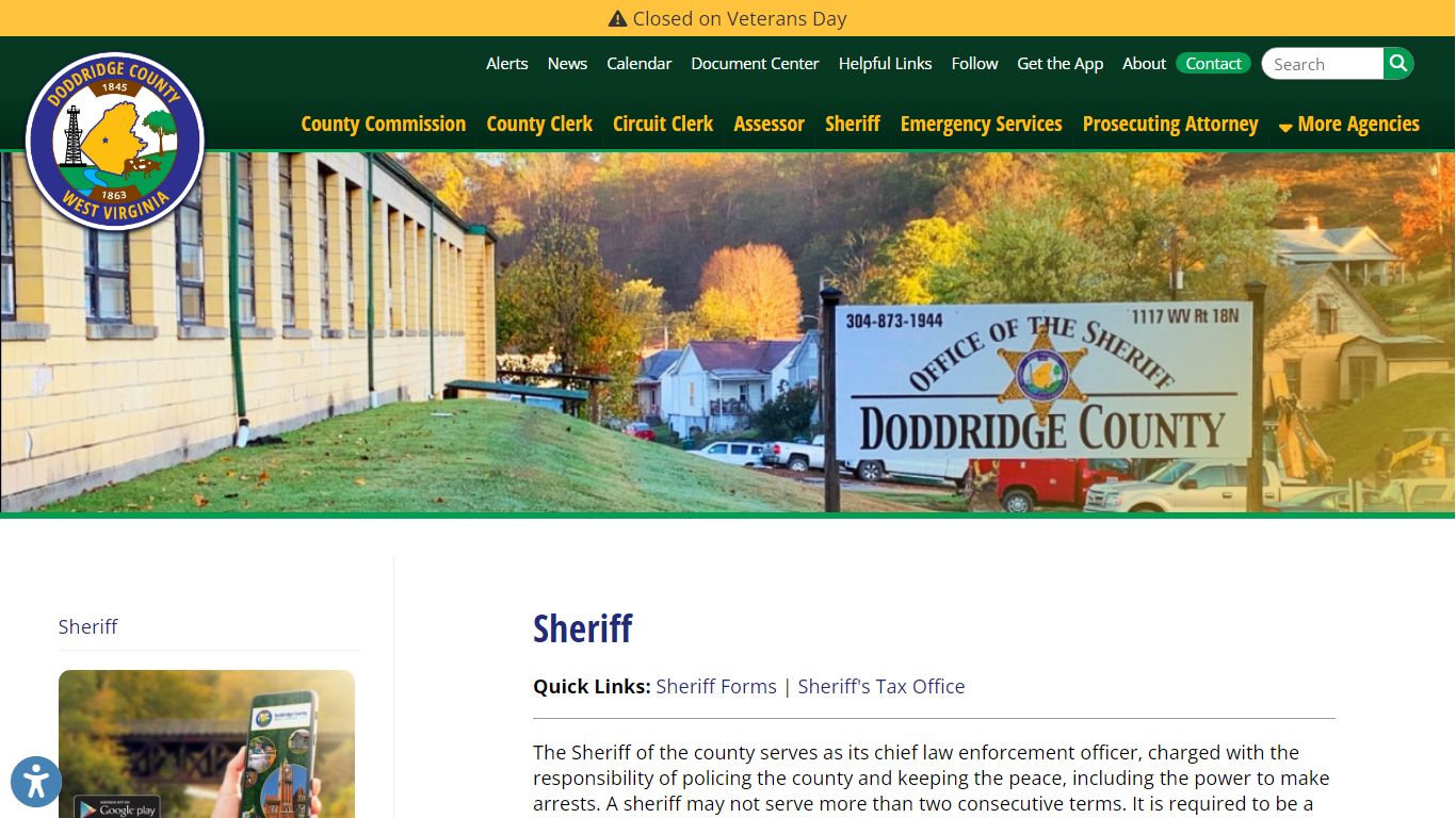 Sheriff | Doddridge County WV | Doddridge County West Virginia ...